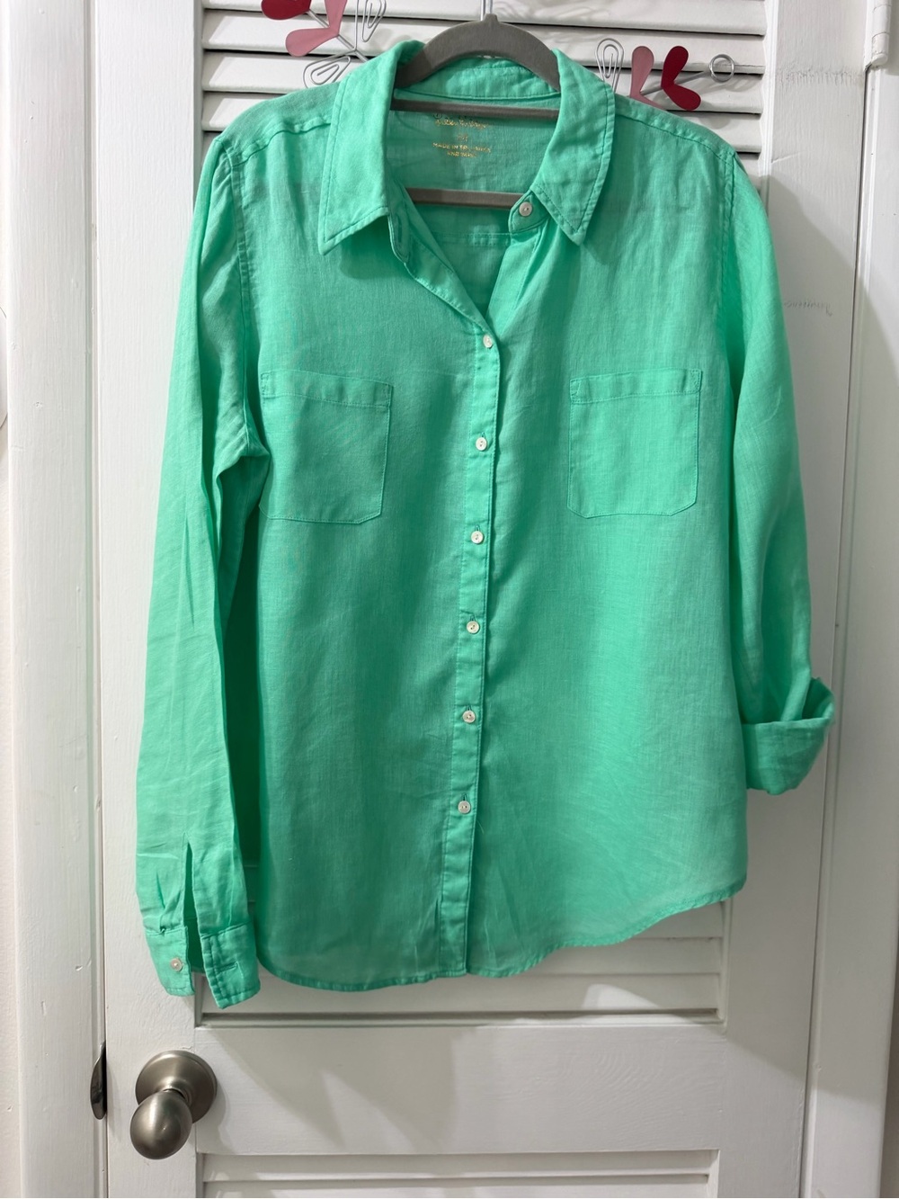 Lilly Pullitzer medium Linen ladies Shirt